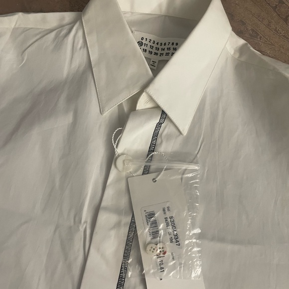 Maison Margiela Mens Cotton Stitch Shirt Sz 41/L - Picture 7 of 12